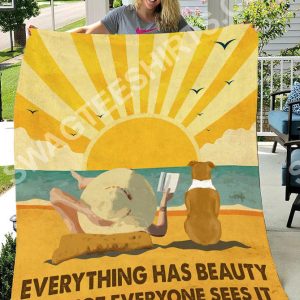 Everything Has Beauty But Not Everyone Sees It Summer Vibe Blanket