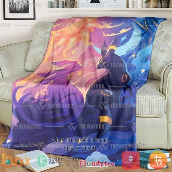 Pokemon Umbreon Espeon Blanket Pokemon Umbreon Blanket