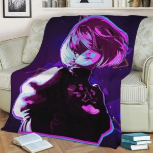 NIER AUTOMATA FLEECE BLANKET GIFT FOR FAN