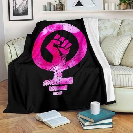 GIRL POWER BARBELL FLEECE BLANKET GIFT FOR FAN GIRL POWER BARBELL FLEECE BLANKET GIFT FOR FAN