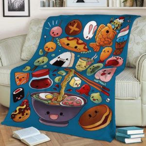 JAPAN FOOD FLEECE BLANKET GIFT FOR FAN