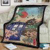 THE TARDIS IN JAPAN FLEECE BLANKET GIFT FOR FAN