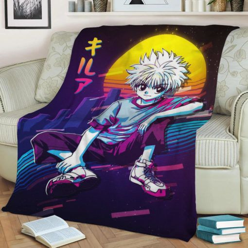 KILLUA BEST SELLER FLEECE BLANKET GIFT FOR FAN KILLUA BEST SELLER FLEECE BLANKET GIFT FOR FAN