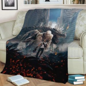 RAMPAGE MOVIE POSTER FLEECE BLANKET GIFT FOR FAN