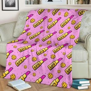 LIPSTICK BESTSELLER FLEECE BLANKET GIFT FOR FAN