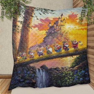 Seven Dwarfs Snow White Christmas Gifts Lover Blanket