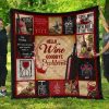 Hello Wine Blanket Goodbye Problem Funny Wine Lover Gift 3D Blanket 51