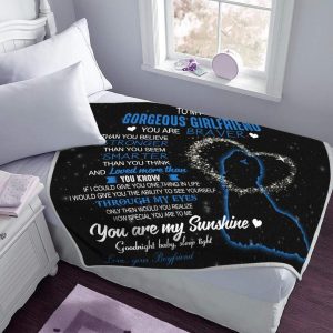 Gift For Girlfriend Message For Girlfriend Blanket