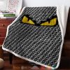 Fendi Bag Bugs Fleece Blanket