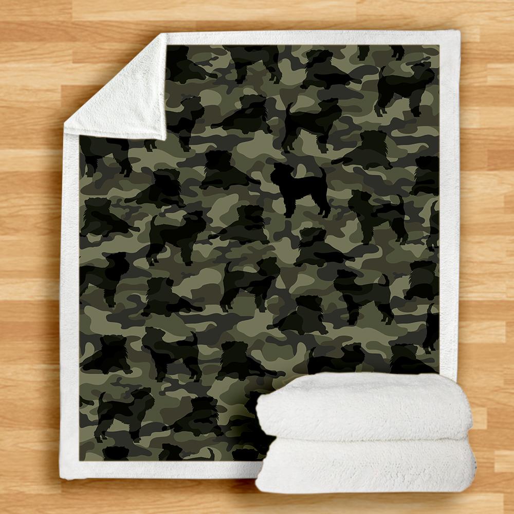 Griffon Bruxellois Camo Blanket Griffon Bruxellois Camo Blanket