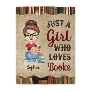 Just A Who Loves Books Blanket