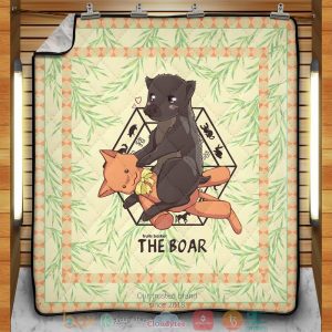 Kagura The Boar Quilt Blanket