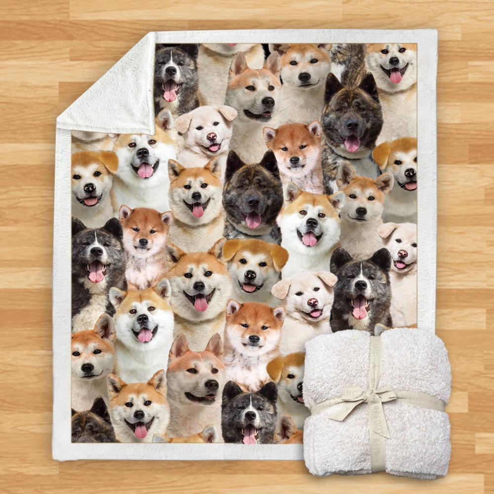You Will Have A Bunch Of Akita Inus Blanket Dogs Blanket