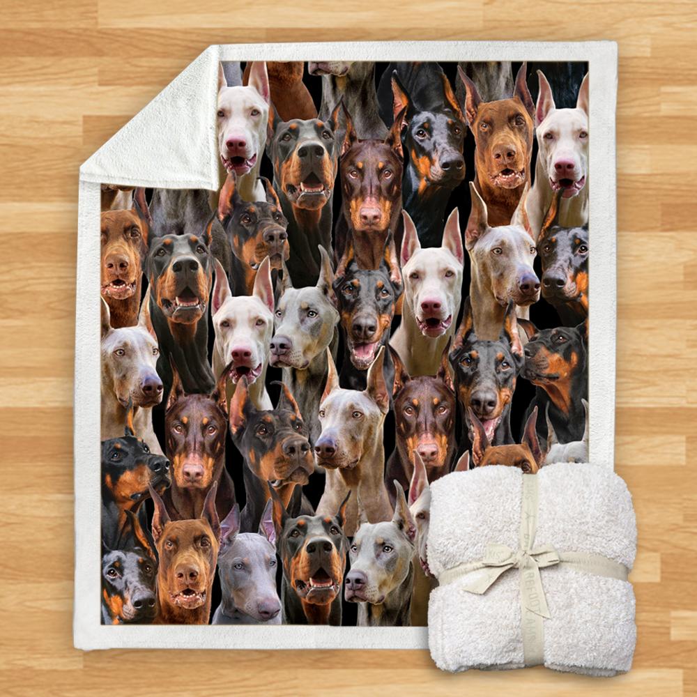 You Will Have A Bunch Of Doberman Pinchers Blanket You Will Have A Bunch Of Doberman Pinchers Blanket Doberman Blanket