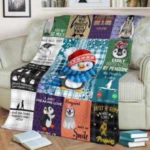 Shn Easily Distracted By Penguin Blanket
